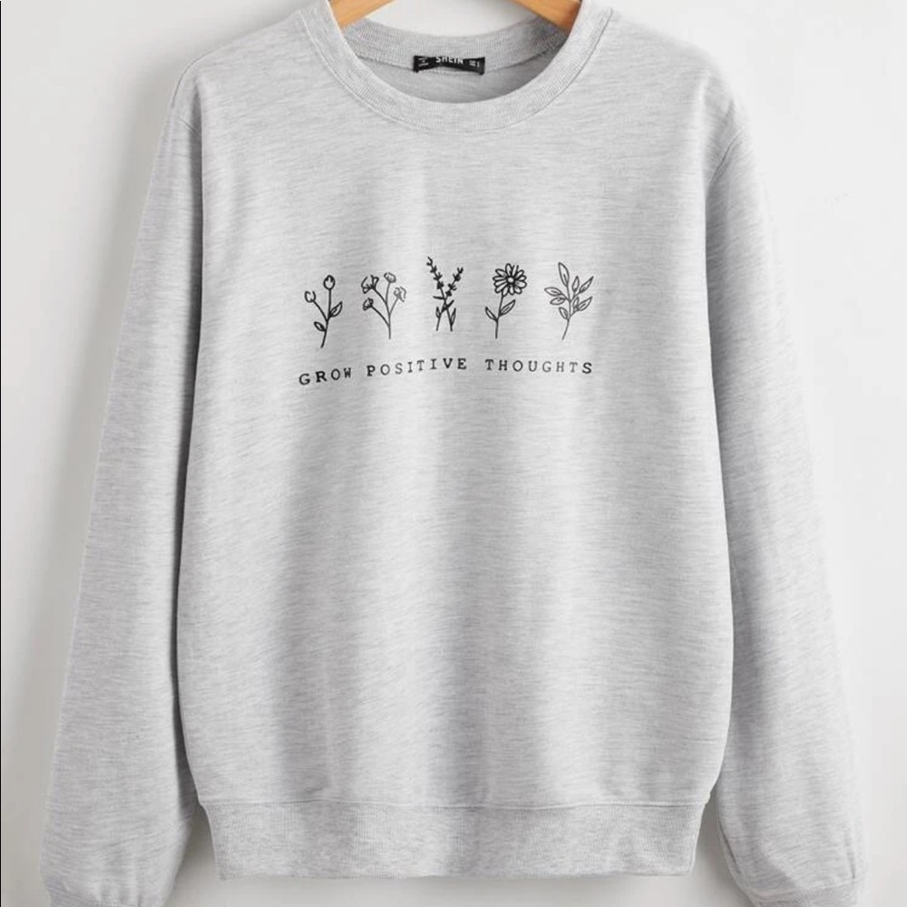 Gray sweatshirt
